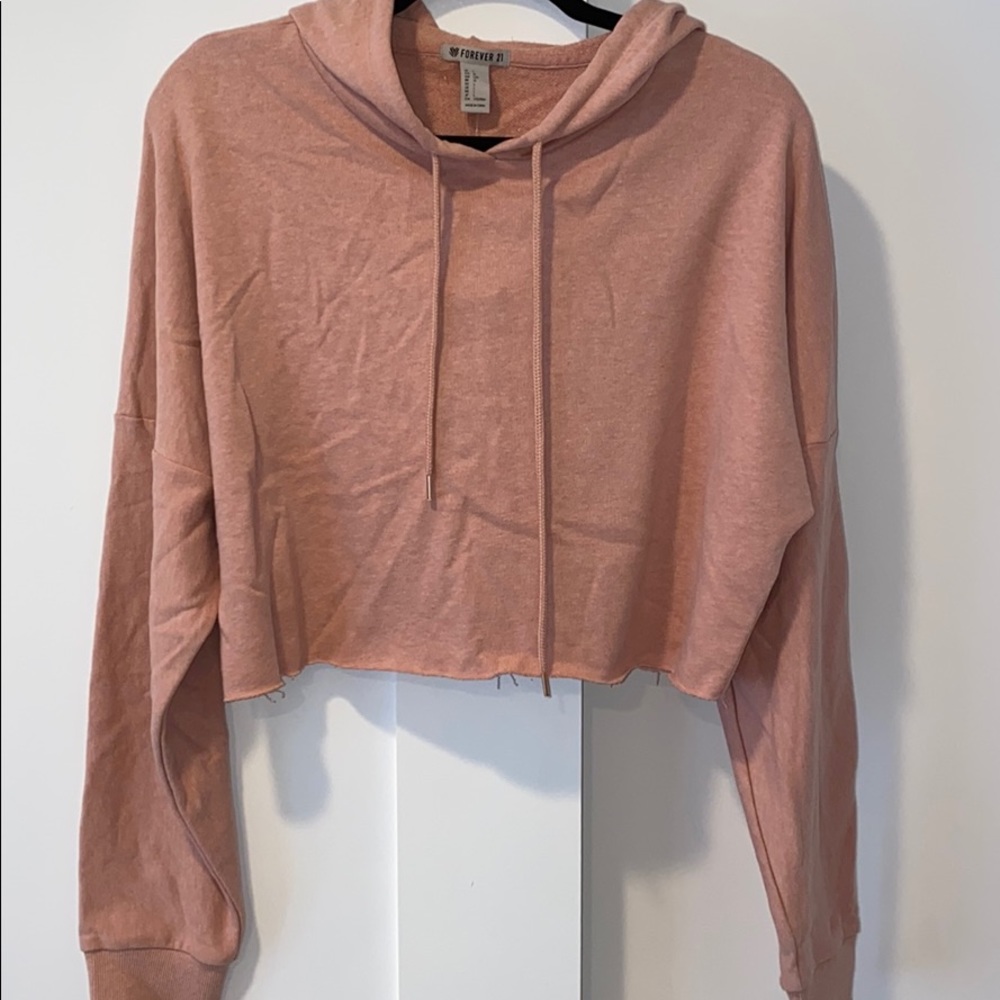 Forever 21 Crop hoodie size L